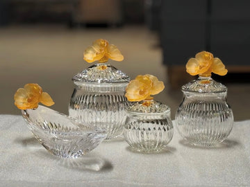 Amber Bloom Crystal Gift Set
