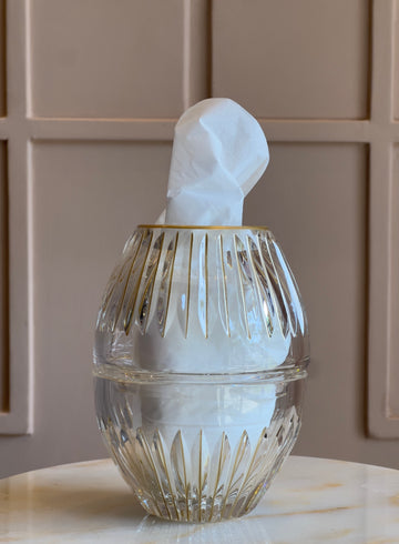 Elegance Crystal Tissue Holder Small