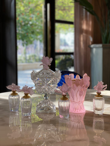 Coral Fleur Crystal Gift Set