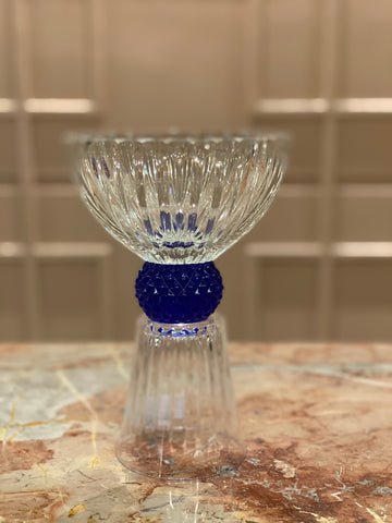 Azur Footed Crystal Bowl