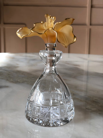 Ochre Fleur Flacon Crystal Perfume Bottle