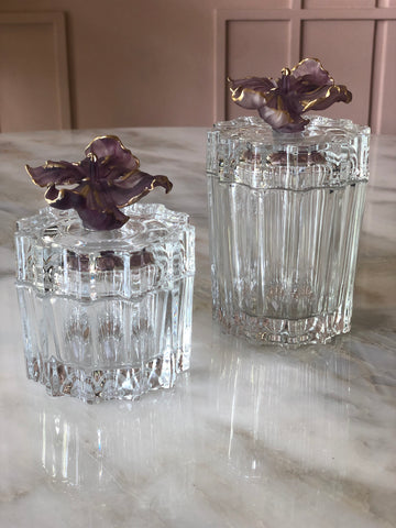 Georges Fleur Crystal Candy Jar
