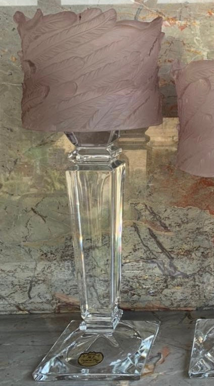 Frosted Plush Crystal Candle Lantern