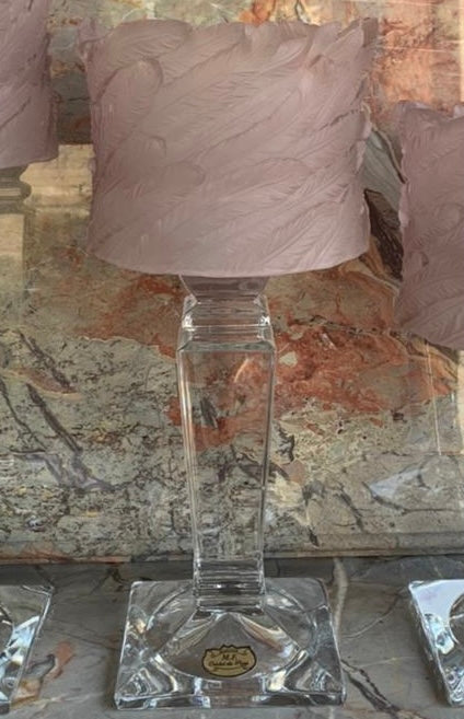 Frosted Plush Crystal Candle Lantern