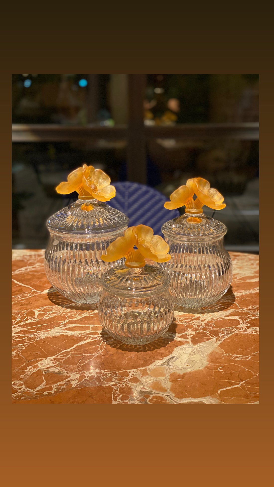 Royal Amber Crystal Gift Set