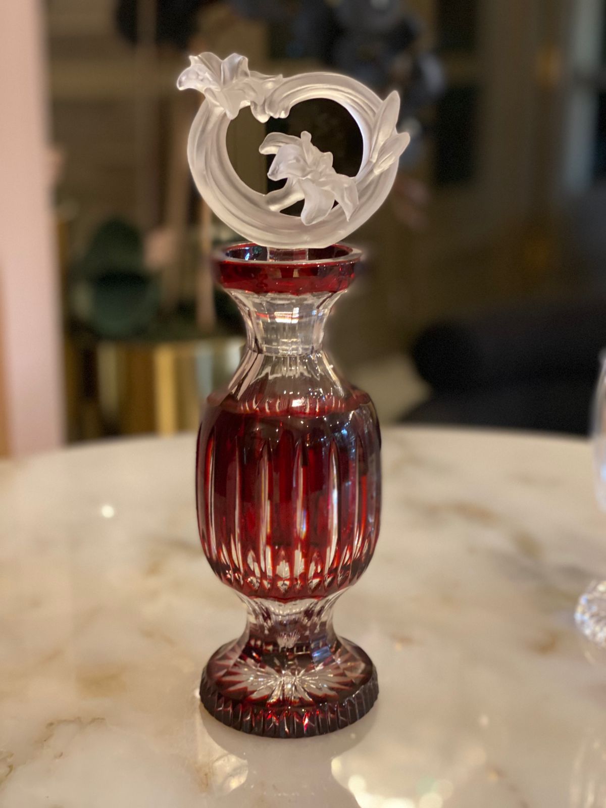 Crimson Bloom Flacon Perfume Bottle