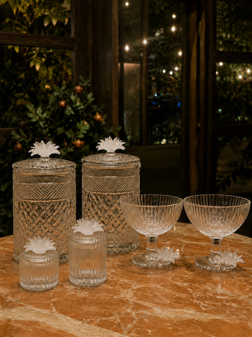 Snow Blooms Crystal Set