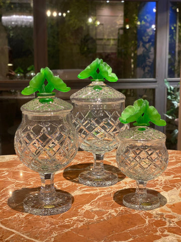 Emerald Crystal Jars