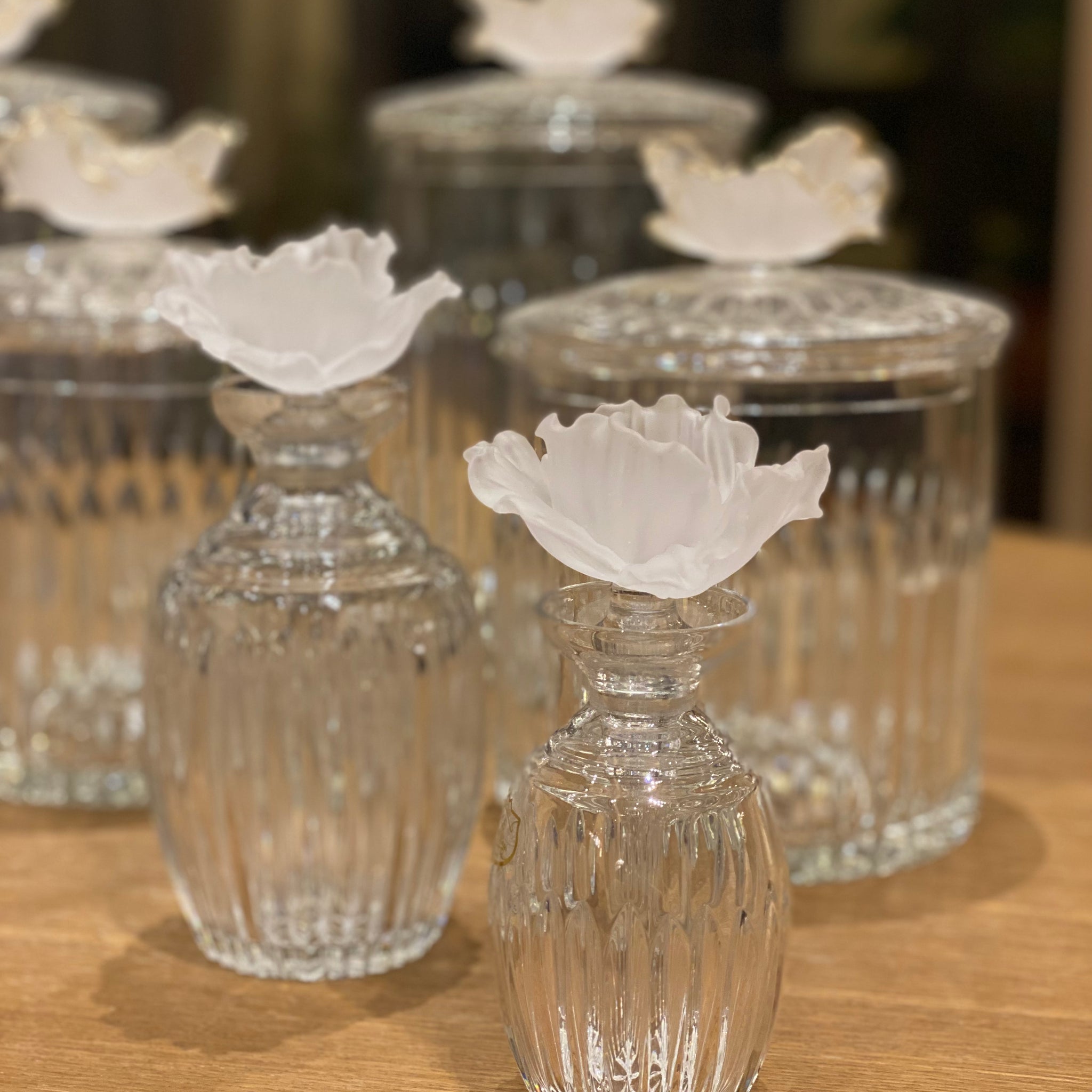 Snow Fleur Crystal Perfume Bottle