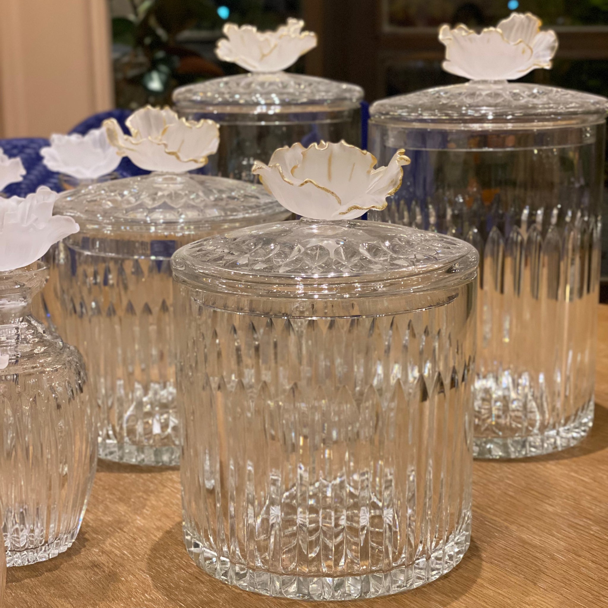 Snow Fleur Crystal Jar