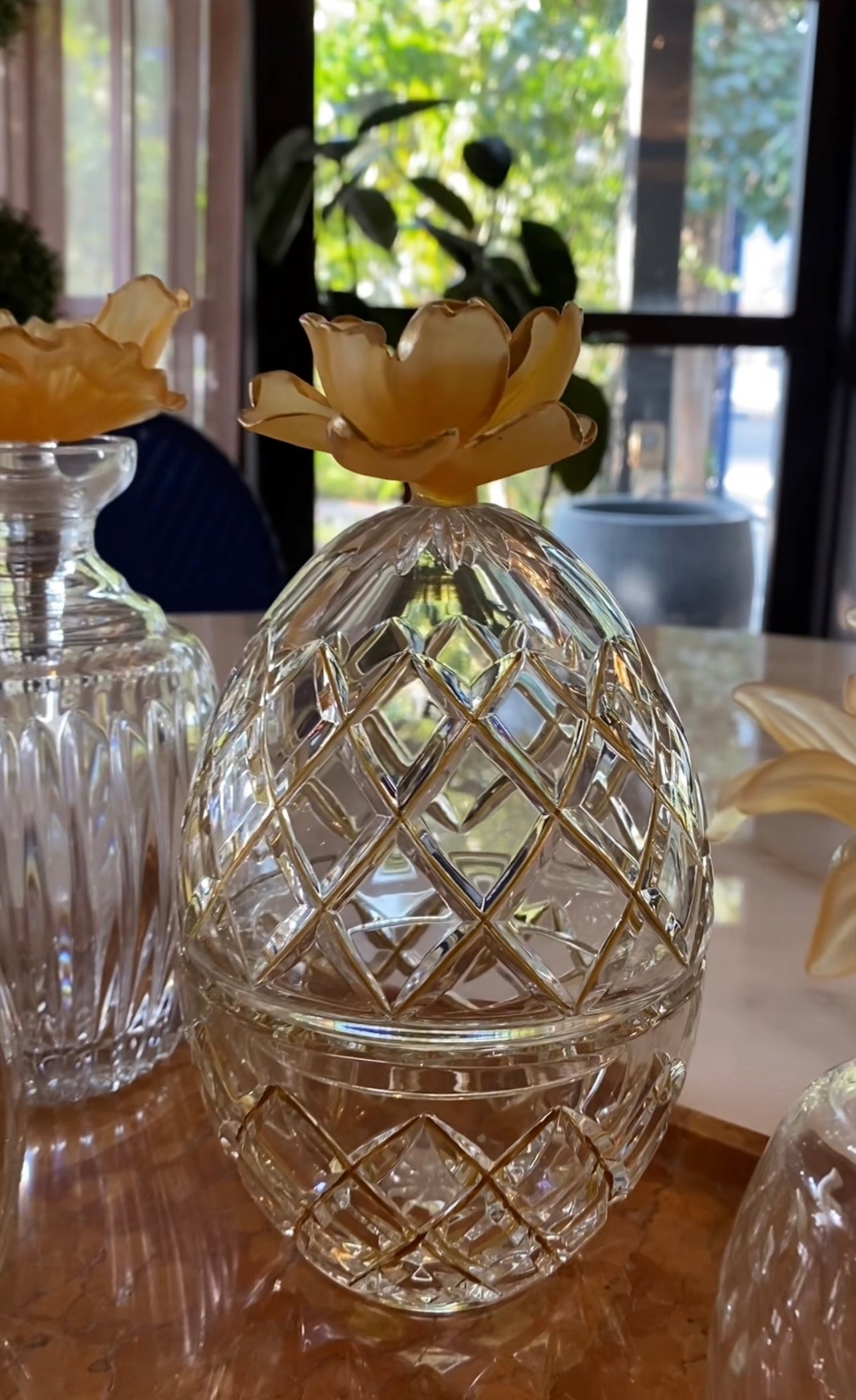 Amber Fleur Crystal Gift Set