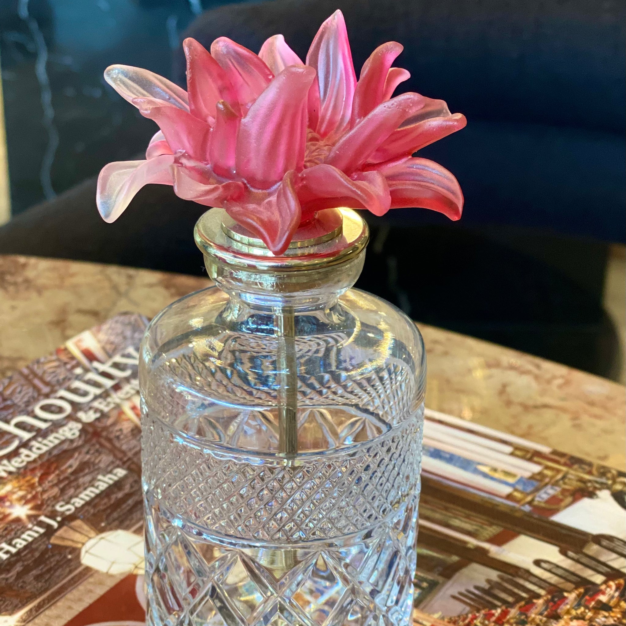 Carmine Fleur Crystal Perfume Bottle