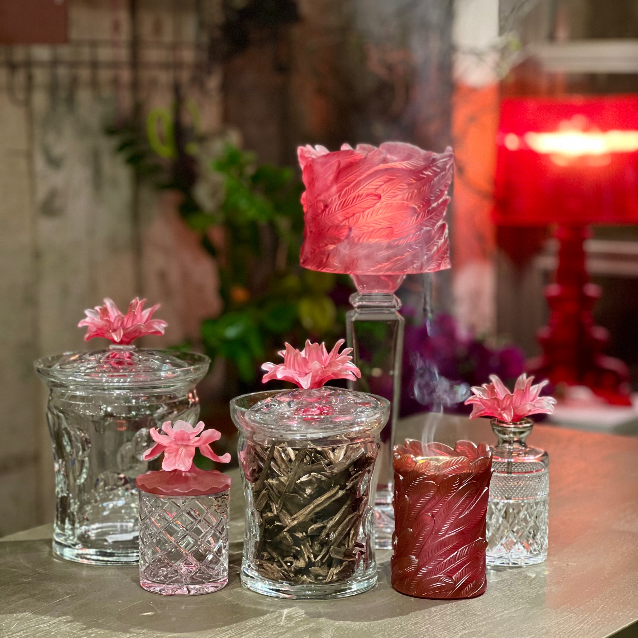 Carmine Fleur Crystal Gift Set
