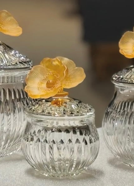 Amber Bloom Crystal Gift Set