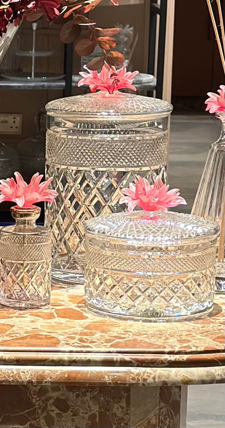 Crimson Bloom Crystal Set