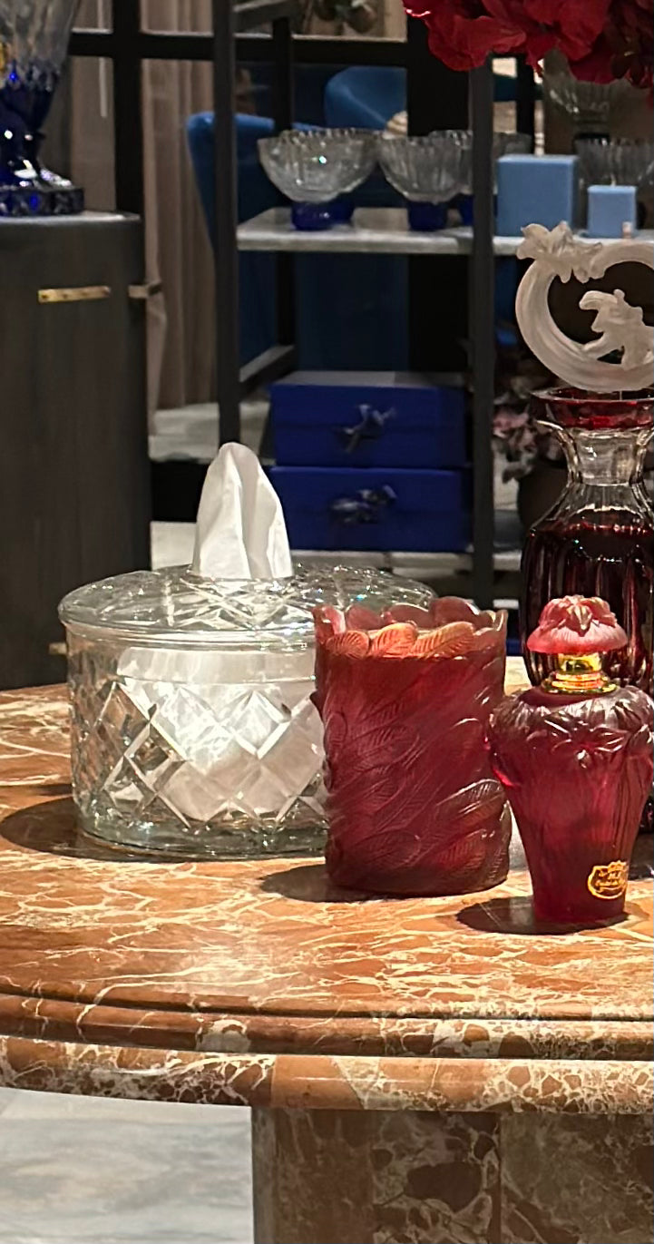 Crimson Bloom Crystal Set