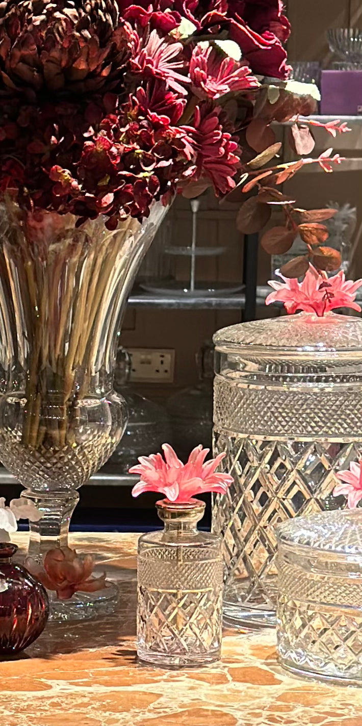 Crimson Bloom Crystal Set