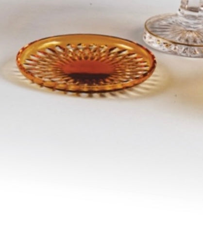 Amber Crystal Dessert Stands