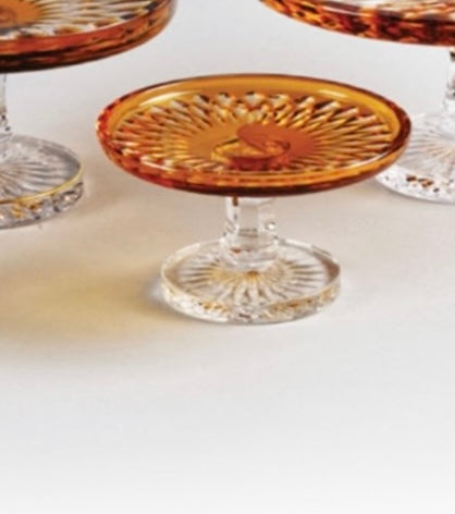 Amber Crystal Dessert Stands