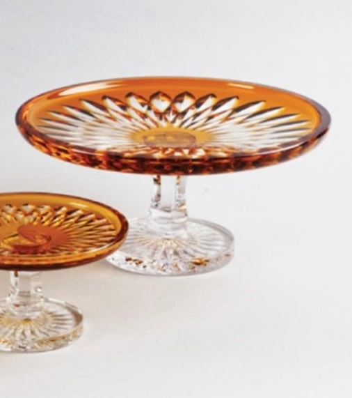 Amber Crystal Dessert Stands