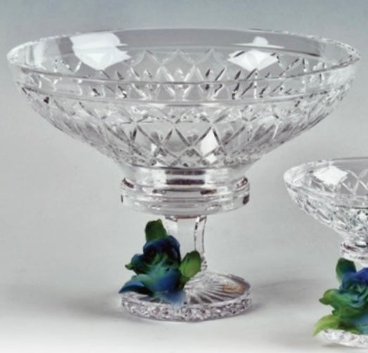 Royal Bloom Crystal Bowls with Stand