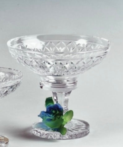 Royal Bloom Crystal Bowls with Stand
