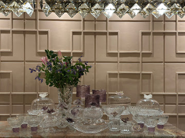 Mauve Blossom Crystal Set