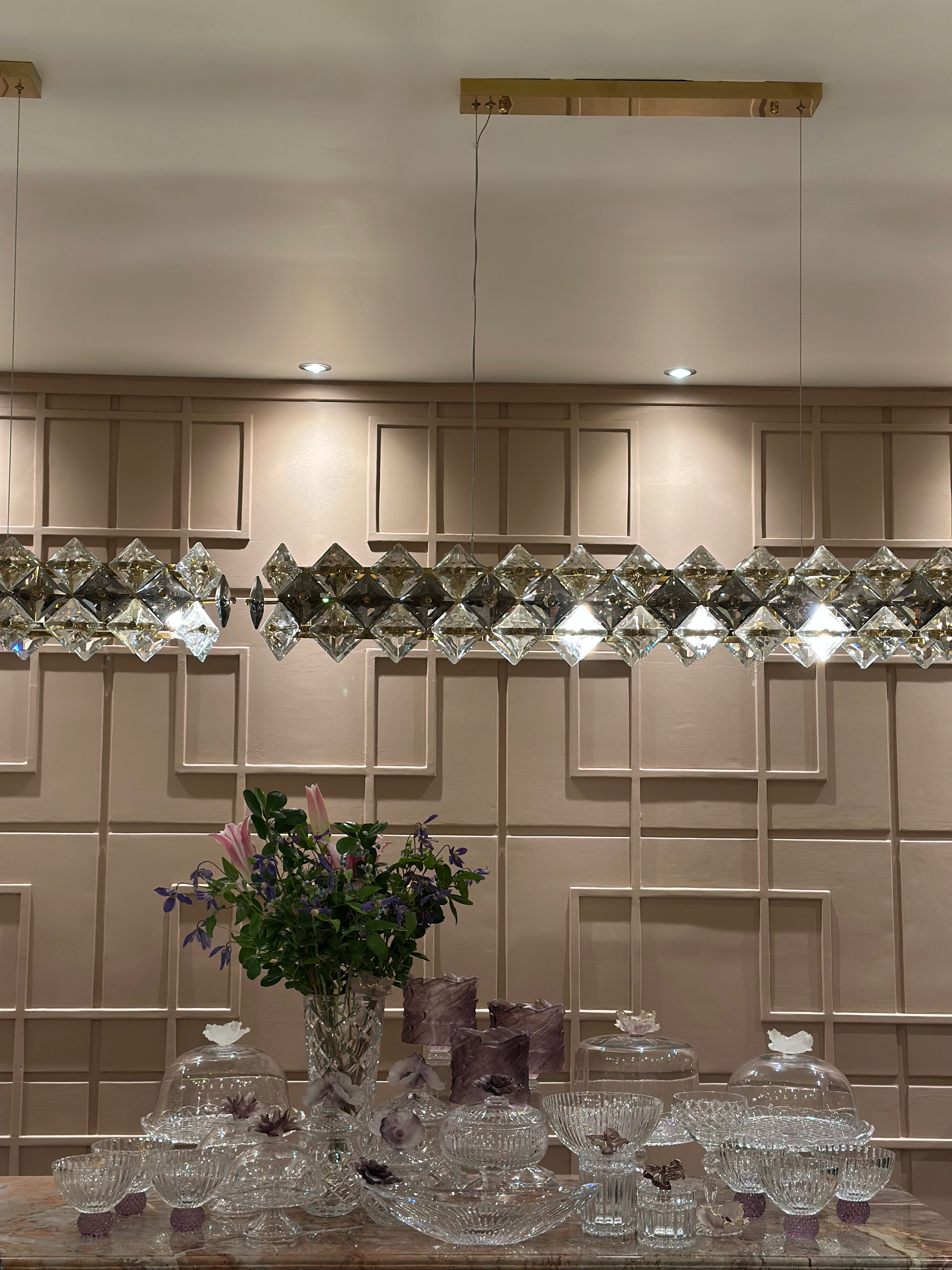 Mauve Blossom Crystal Set