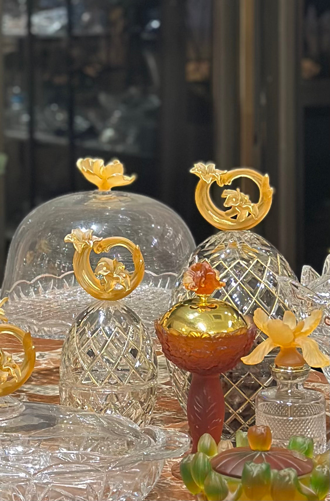 Royal Amber Crystal Gift Set