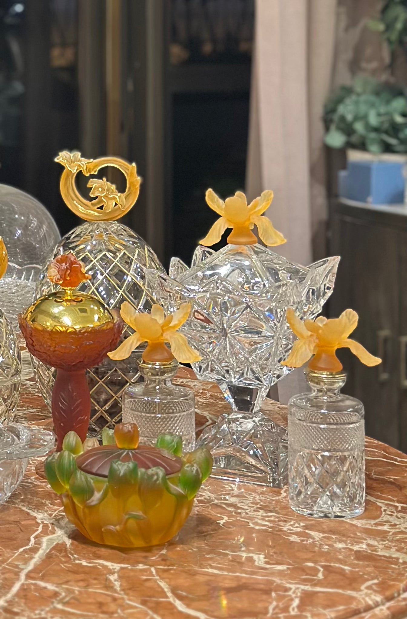 Royal Amber Crystal Gift Set