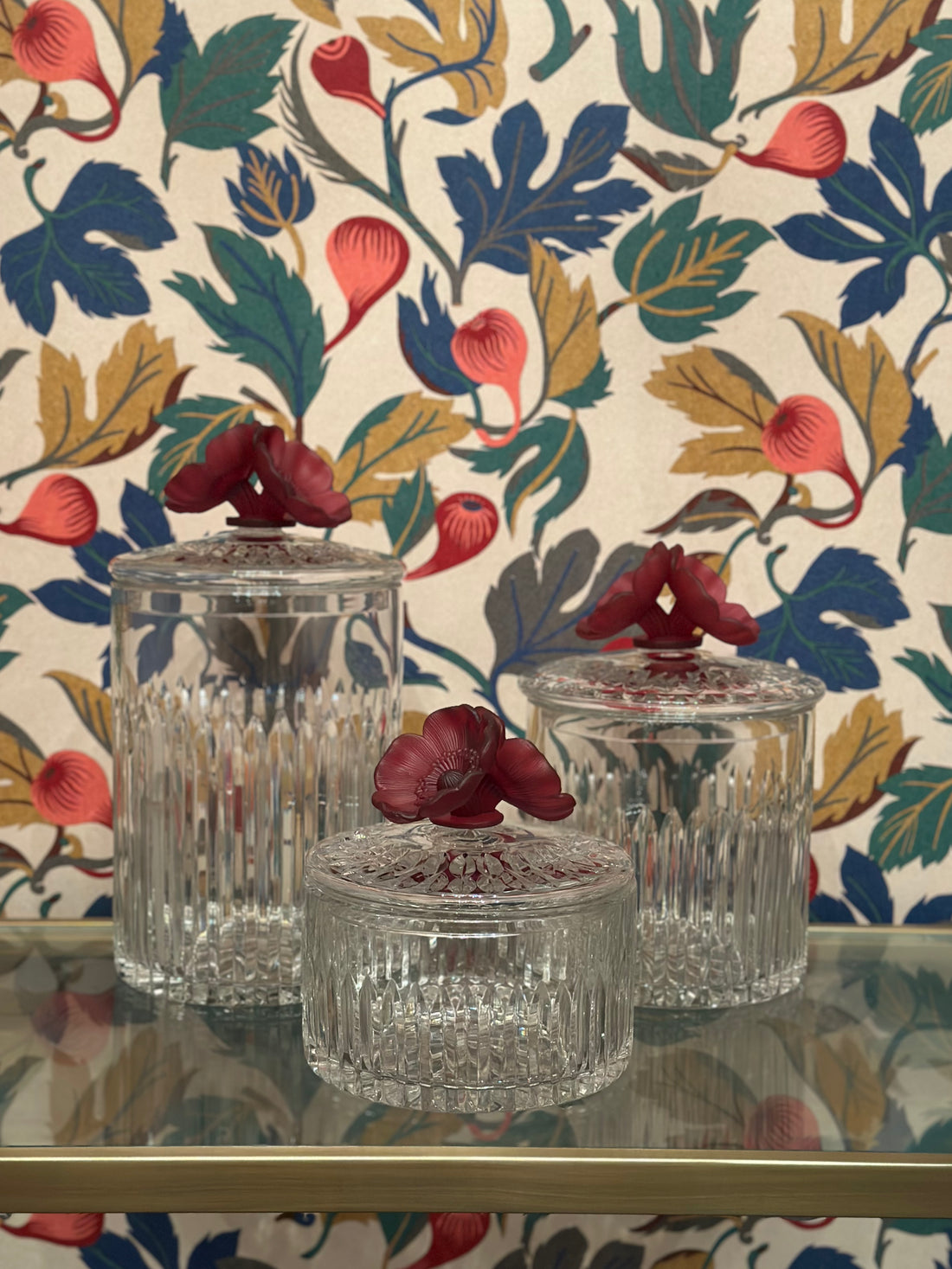 Ruby Fleur Crystal Jars