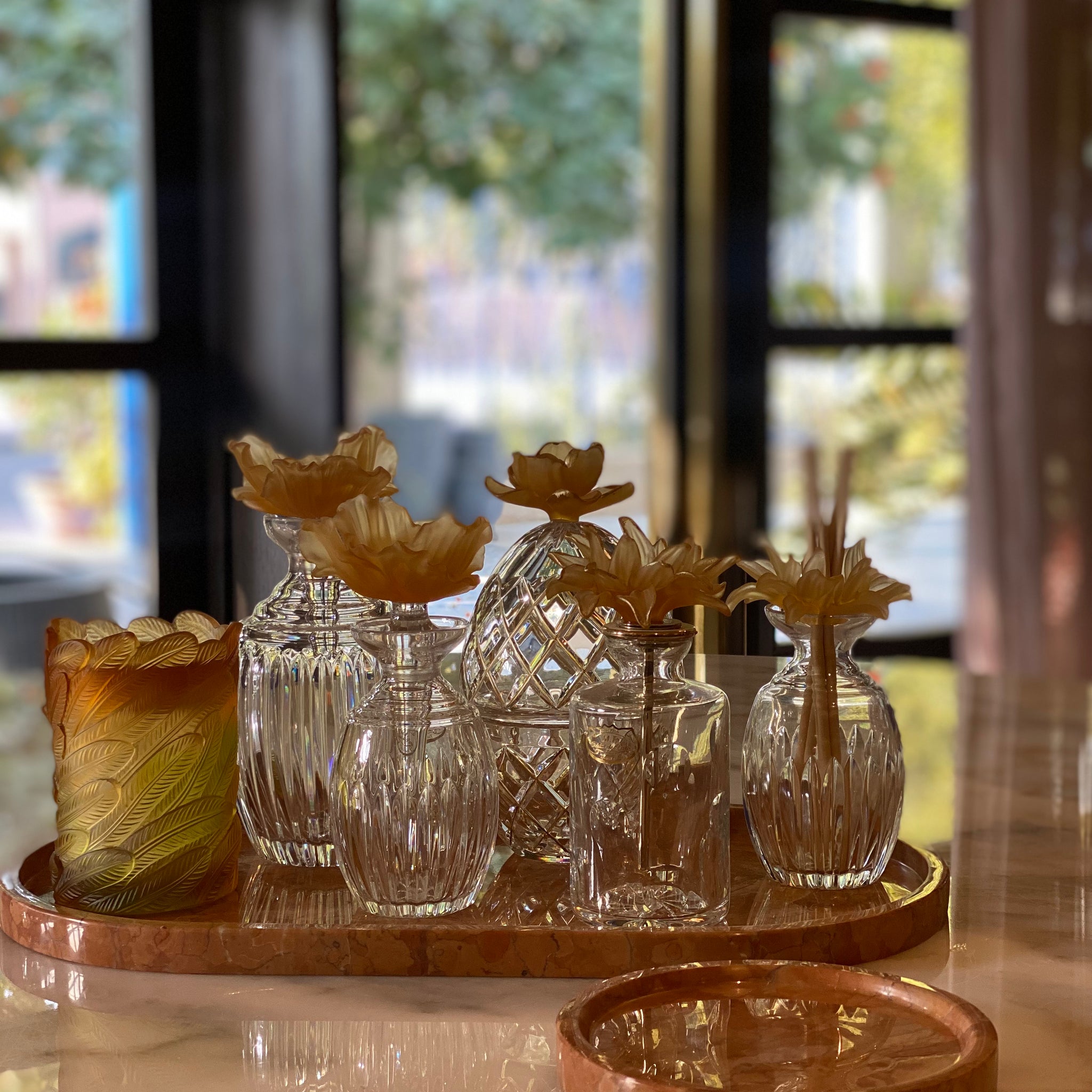 Amber Fleur Crystal Gift Set