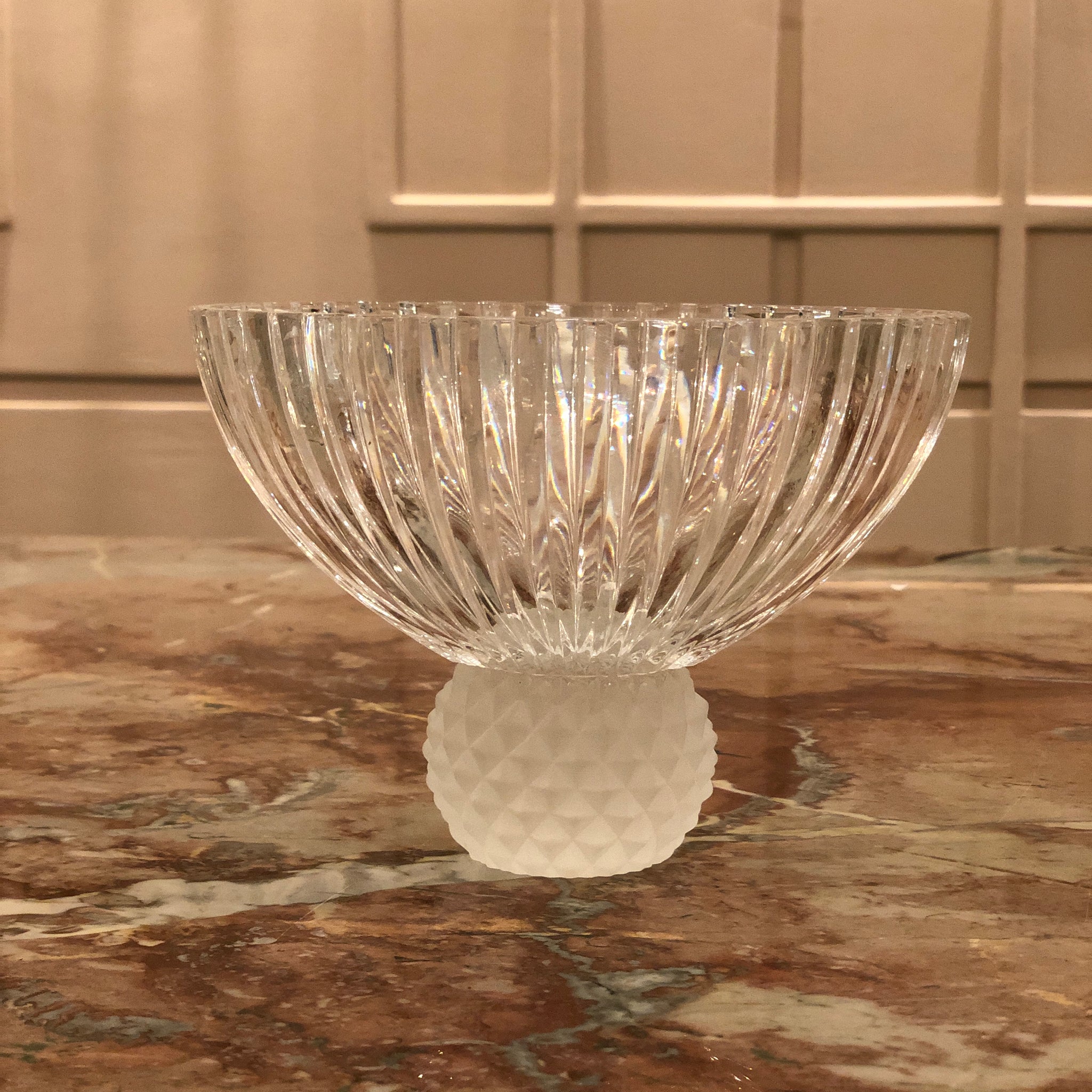 Frosted Crystal Bowl