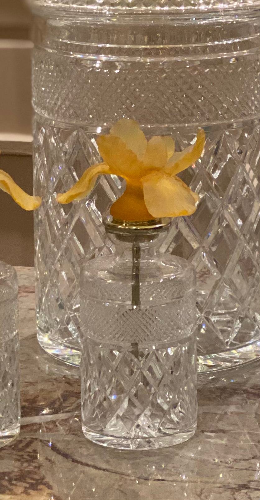 Amber Blossom Crystal Gift Set