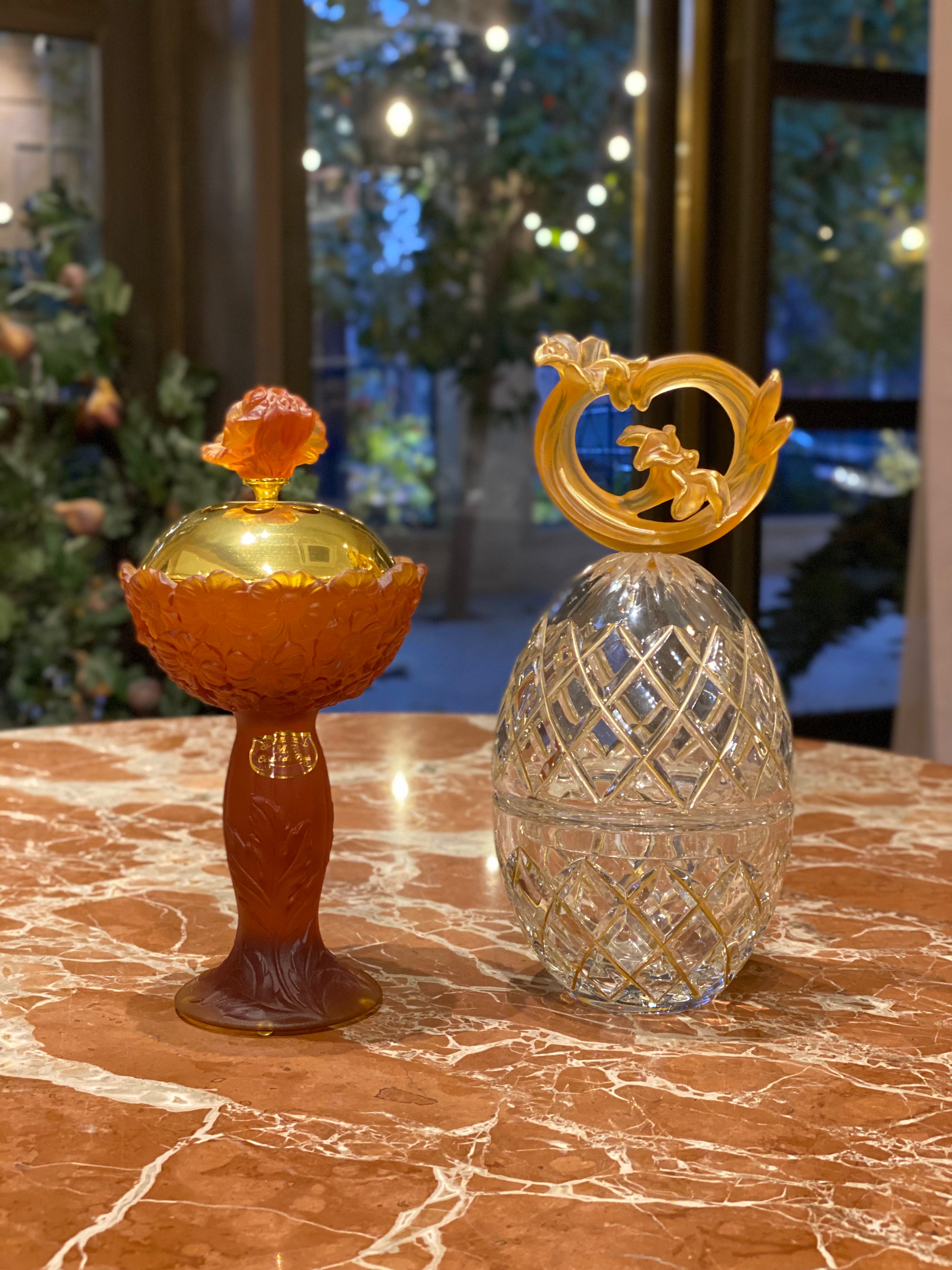 Lustré Amber Crystal Gift Set
