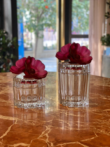 Royal Red Candy Jar Facette
