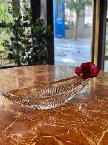 Royal Red Crystal Long Bowl