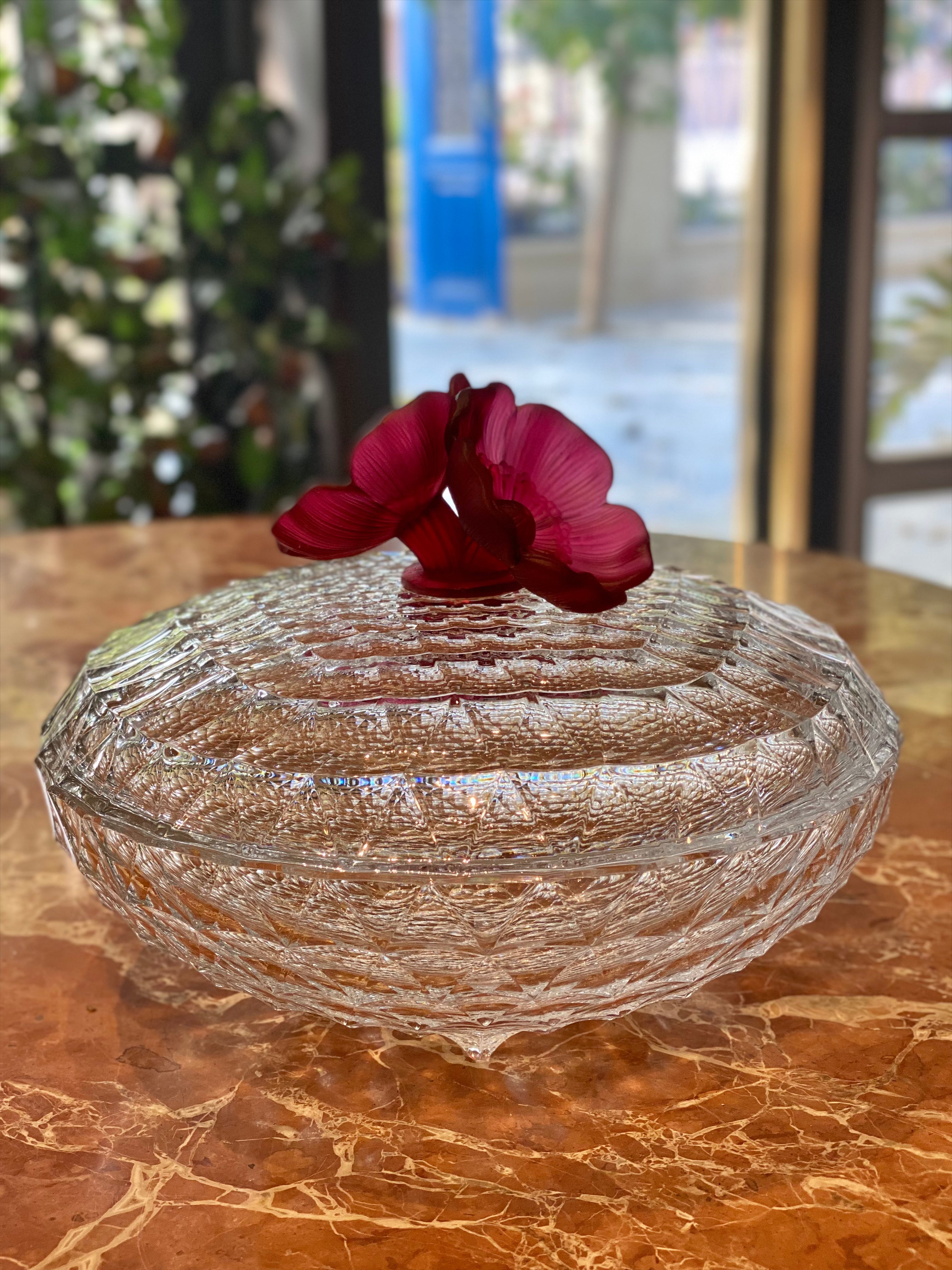 Royal Red Crystal Bowl