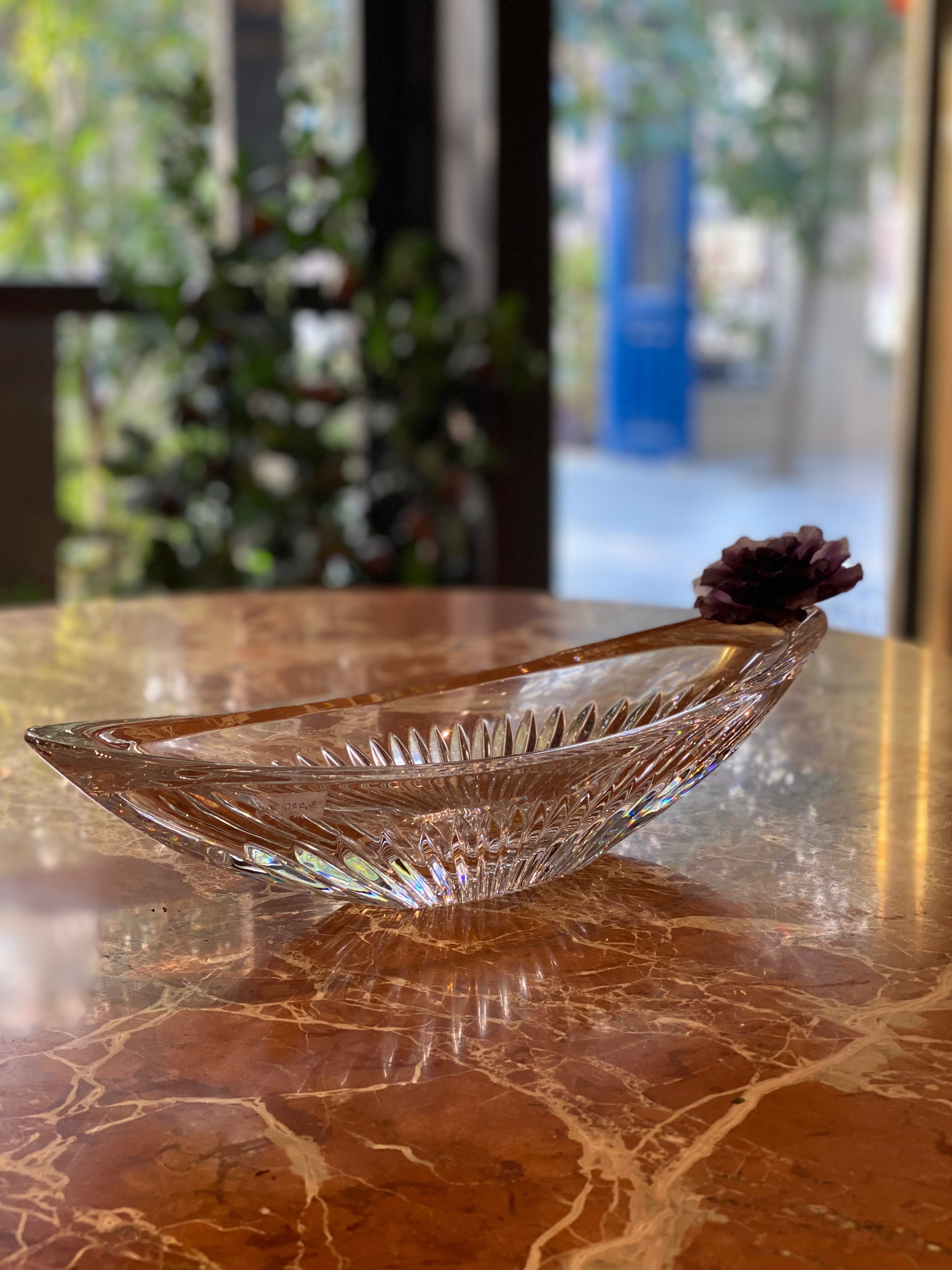 Lilac Crystal Long Bowl