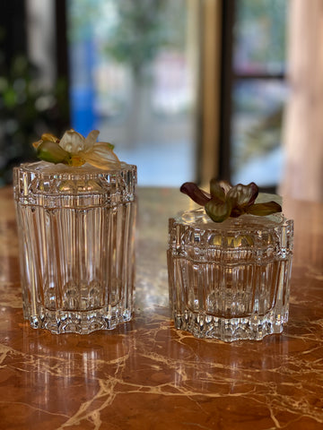 Lilac Crystal Jar Facette