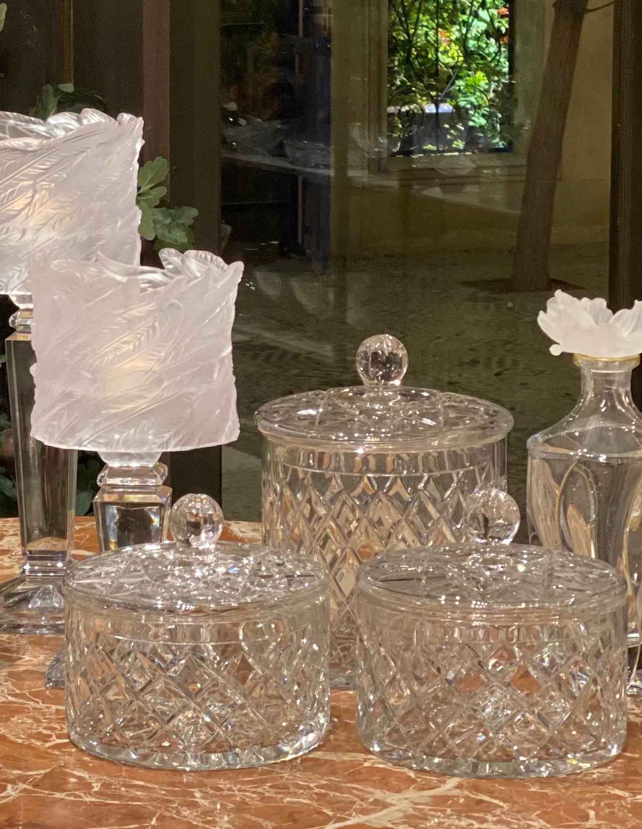 Ivory Blooms Crystal Gift Set
