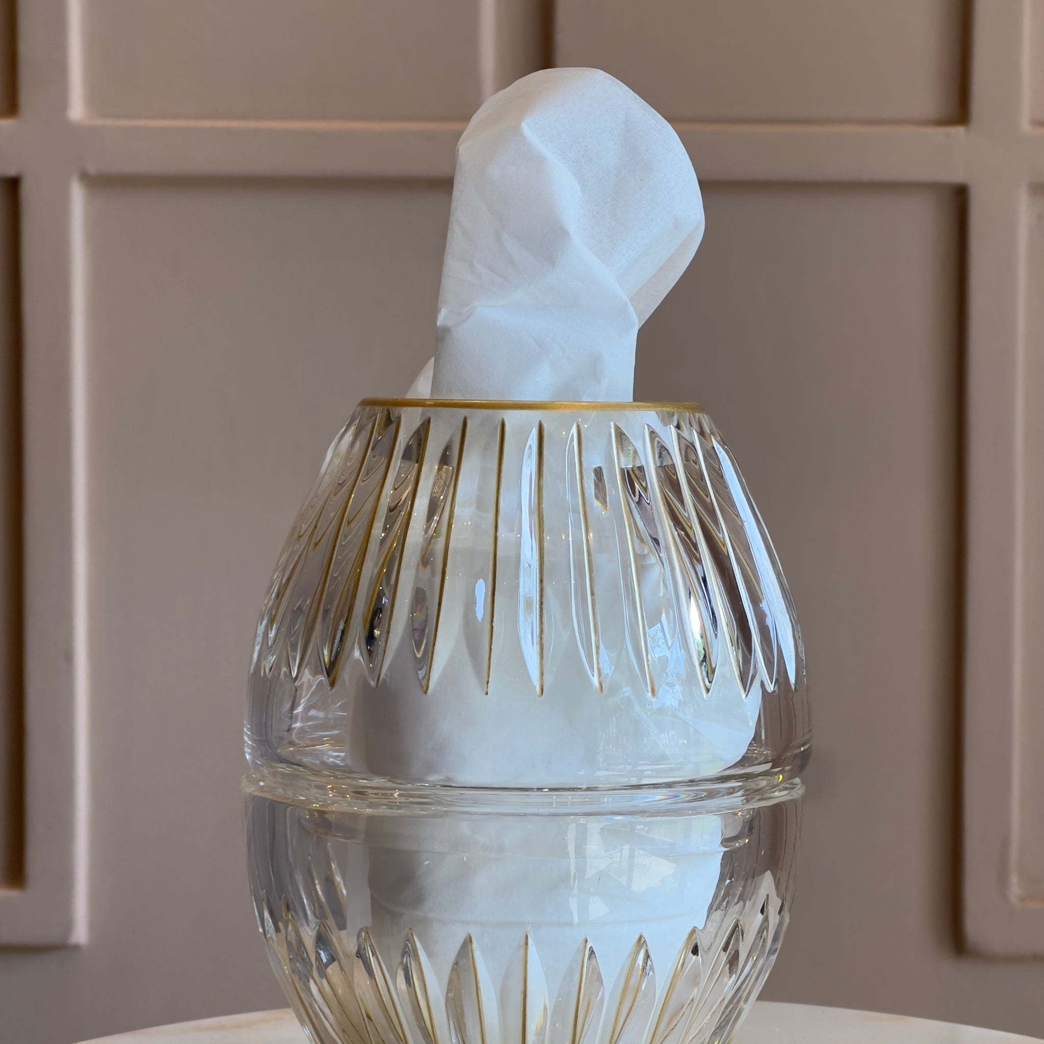 Elegance Crystal Tissue Holder Small