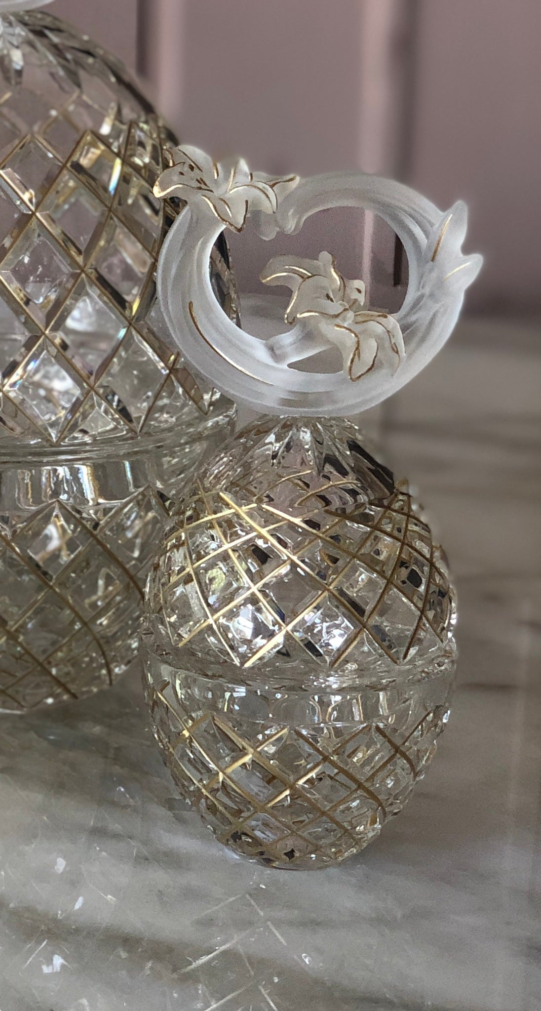Elegance Crystal Egg Jars