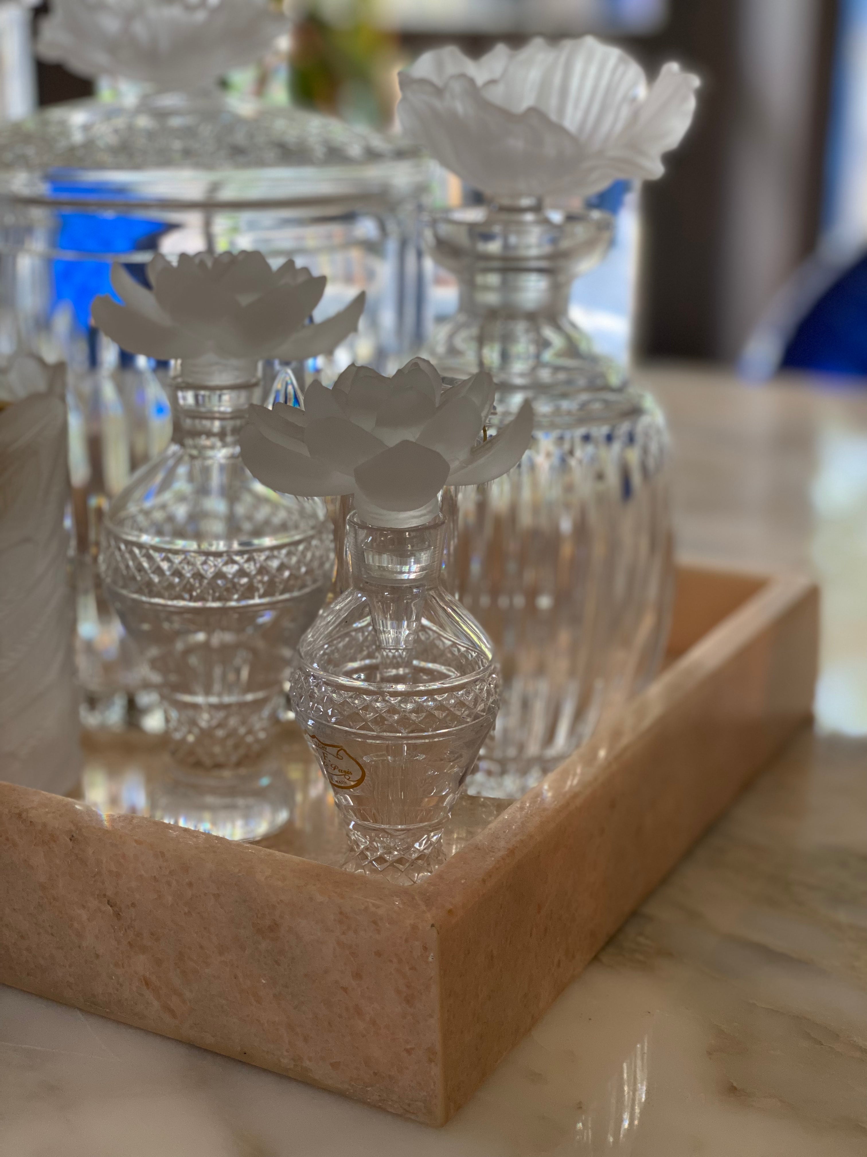 Classique Crystal Gift Set with Italian Marble Tray