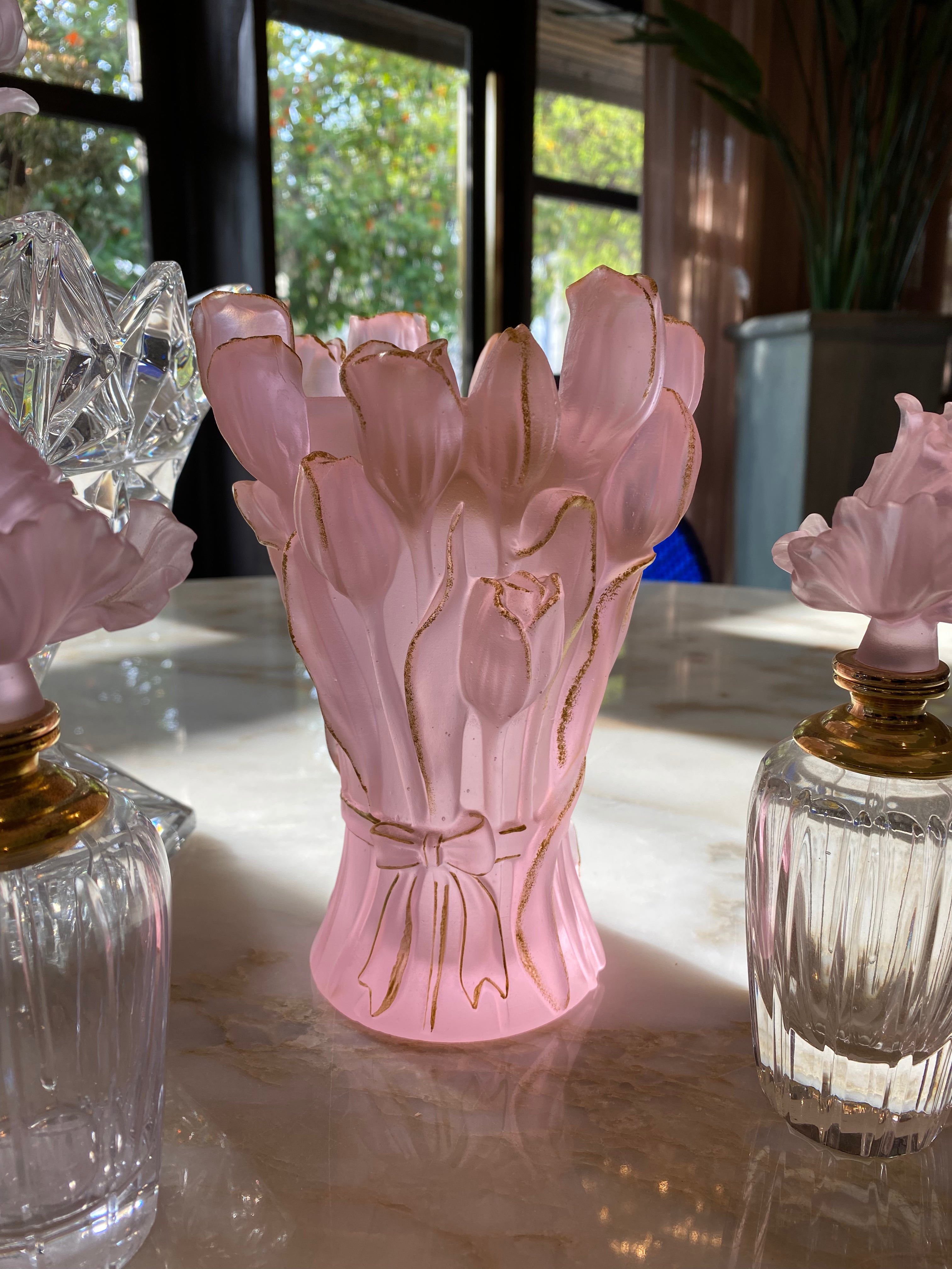 Coral Fleur Crystal Gift Set