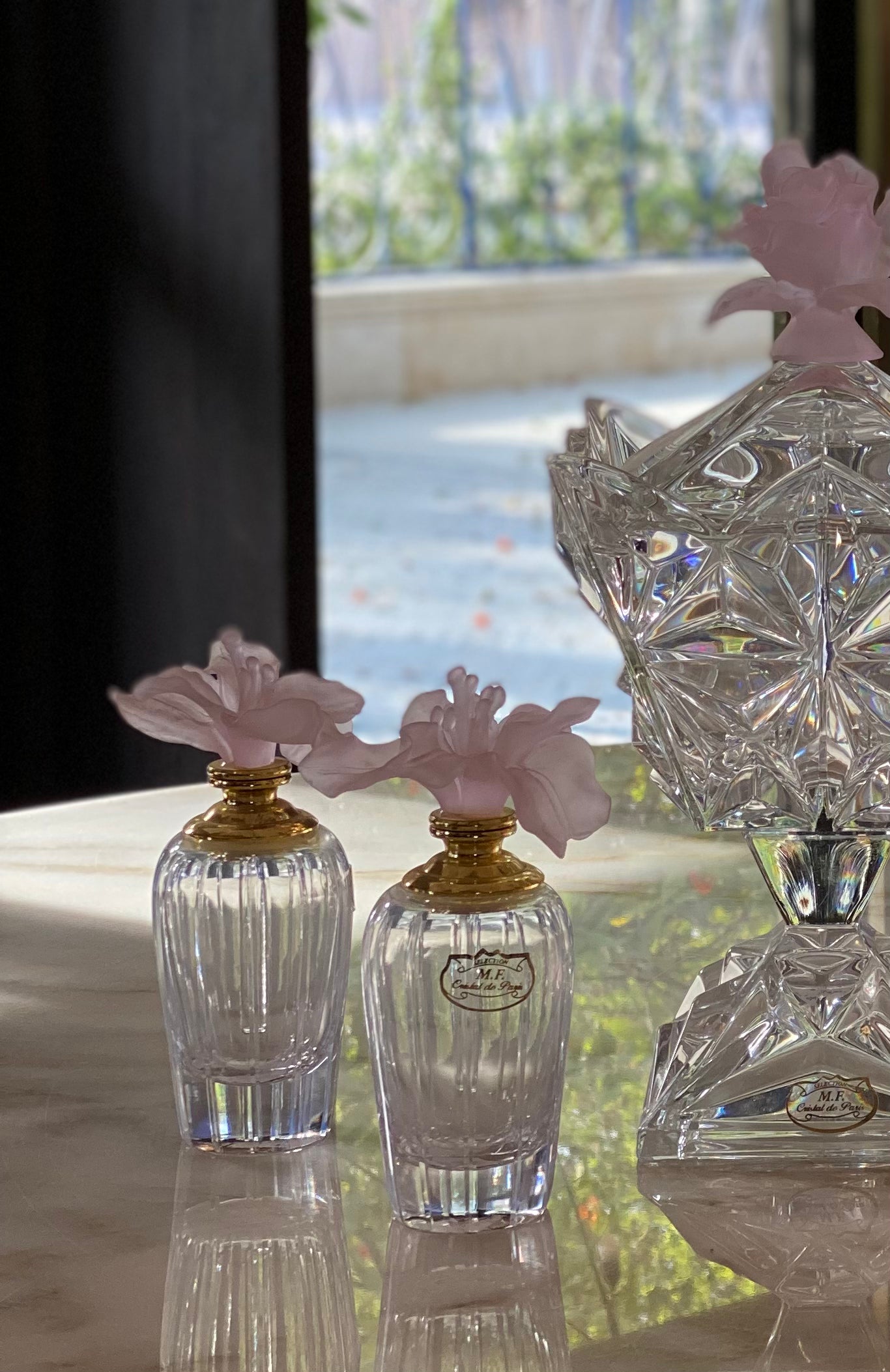 Coral Fleur Crystal Gift Set