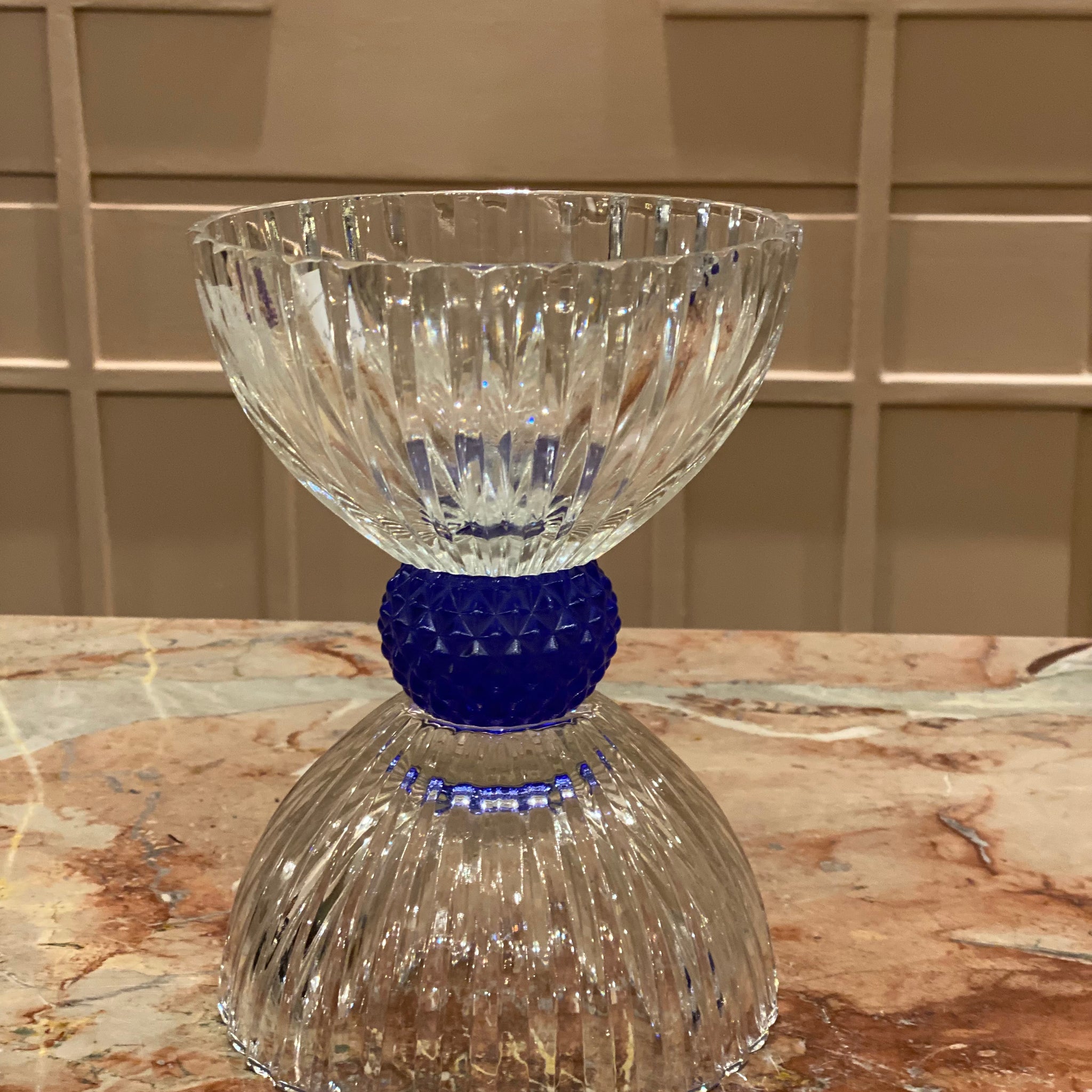 Azur Crystal Double Bowl