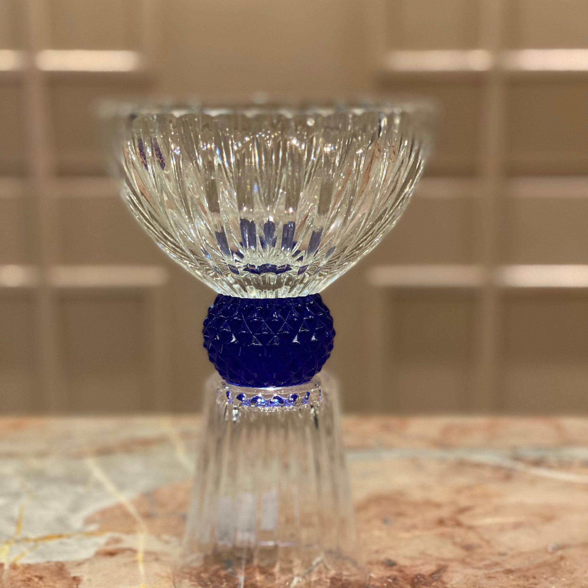 Azur Footed Crystal Bowl