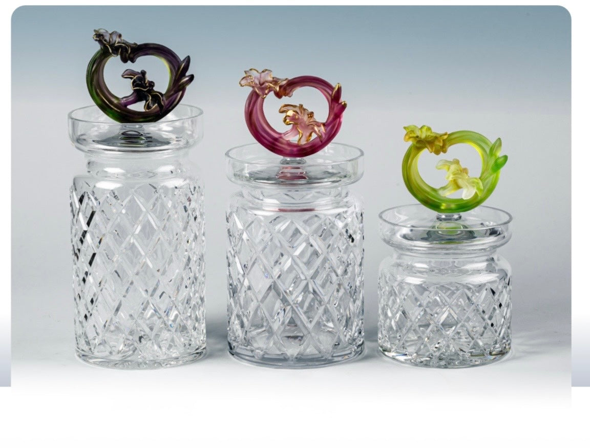 Maryam Blooms Crystal jar