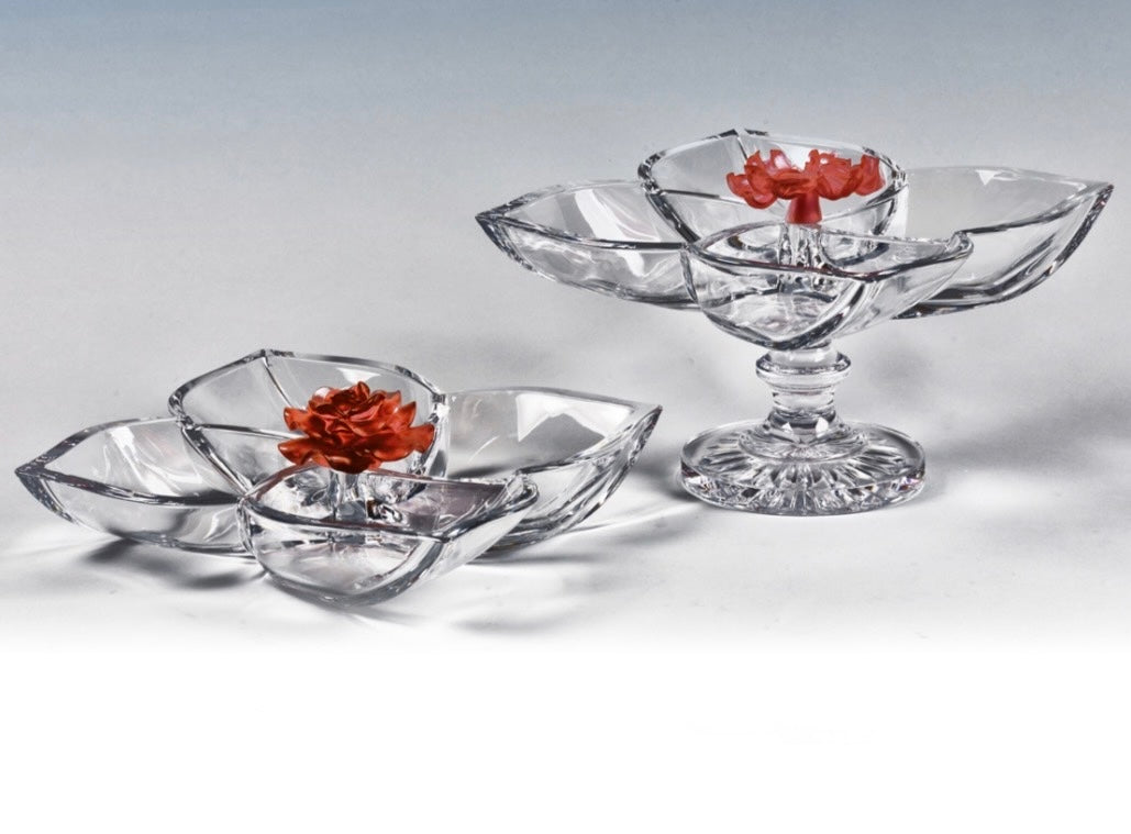 Blooms Crystal Candy Platter